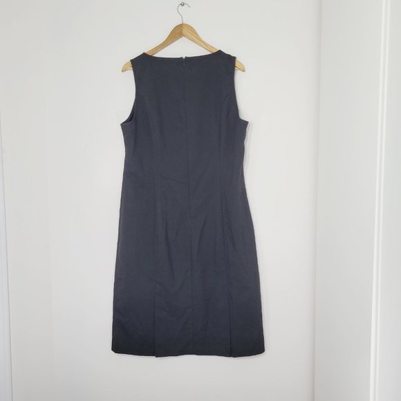 Emma Pernelle Little Black Dress Sleeveless Classic A-Line Shift Stretch 48 - Picture 5 of 11